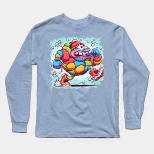 enjoy the winter with humor: a fun and colorful picture Long Sleeve T-Shirt